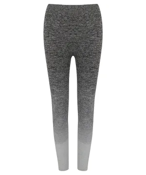 Womens seamless fade out leggings | Dark Grey/Light Grey Marl