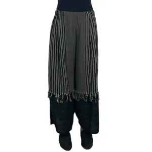 WOVEN HANDLOOM WIDE LEG LANTERN PANT